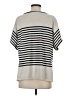 Max Studio Stripes Ivory Short Sleeve T-Shirt Size S - photo 2