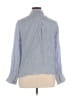 J.Crew 100% Viscose Stripes Blue Long Sleeve Button-Down Shirt Size XL - photo 2