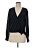 J.Crew 100% Silk Black Long Sleeve Silk Top Size M - photo 1