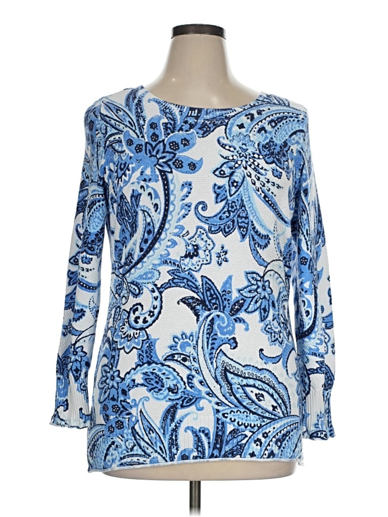 Pre-owned Soft Surroundings Pullover Sweater In Blue