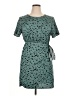 Shein 100% Polyester Animal Print Teal Casual Dress Size XL - photo 1