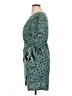 Shein 100% Polyester Animal Print Teal Casual Dress Size XL - photo 5