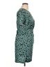 Shein 100% Polyester Animal Print Teal Casual Dress Size XL - photo 4