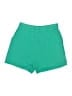 Monrow 100% Cotton Solid Green Shorts Size L - photo 1