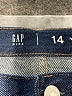 Gap Kids 100% Polyurethane Chevron-herringbone Blue Jeans Size 14 - photo 3