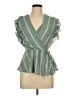 Monteau Green Sleeveless Blouse Size L - photo 1