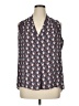 Rose + Olive 100% Polyester Blue Sleeveless Blouse Size XL - photo 1