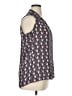 Rose + Olive 100% Polyester Blue Sleeveless Blouse Size XL - photo 4