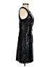 BCBGMAXAZRIA 100% Polyester Metallic Black Cocktail Dress Size 0 - photo 4