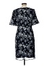 Connected Apparel 100% Polyester Print Blue Casual Dress Size 10 - photo 2