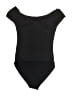 Dilvin Solid Black Bodysuit Size S - photo 2