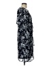 Connected Apparel 100% Polyester Print Blue Casual Dress Size 10 - photo 4