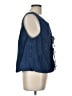 Gap Blue Sleeveless Blouse Size L (tall) - photo 4
