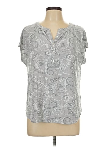 Rose + Olive Short Sleeve Henley (view 1)
