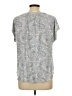 Rose + Olive Paisley Gray Short Sleeve Henley Size L - photo 2