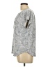 Rose + Olive Paisley Gray Short Sleeve Henley Size L - photo 5