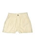 Missguided 100% Polyurethane Solid Ivory Khaki Shorts Size 4 - photo 1