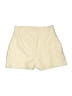 Missguided 100% Polyurethane Solid Ivory Khaki Shorts Size 4 - photo 2