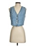 Zara Blue Denim Vest Size S - photo 1