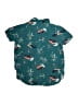 Art Class 100% Rayon Tropical Teal Short Sleeve Button-Down Shirt Size 6 - 7 - photo 2