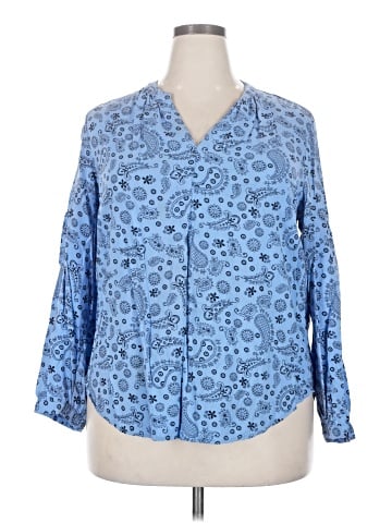 Woman Within 3/4 Sleeve Blouse (view 1)