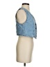 Zara Blue Denim Vest Size S - photo 4