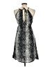 Nectar Creations Animal Print Silver Cocktail Dress Size L - photo 2