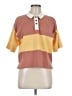 Madewell Color Block Orange Short Sleeve Top Size M - photo 1