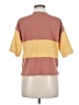 Madewell Color Block Orange Short Sleeve Top Size M - photo 2