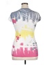Wet Seal Print Silver Short Sleeve T-Shirt Size XL - photo 2