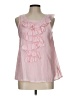 Michael Simon 100% Silk Pink Sleeveless Silk Top Size L - photo 1