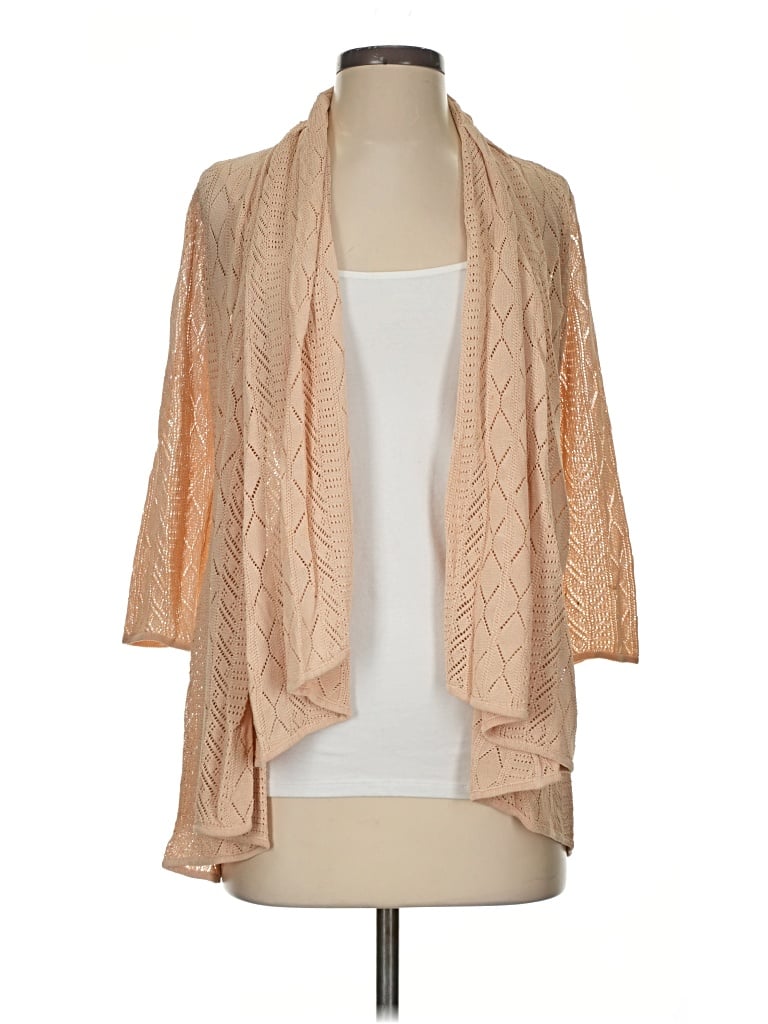 Pre-owned Catherine Malandrino Cardigan Sweater In Tan