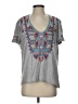 Johnny Was Gray Short Sleeve Top Size S - photo 1