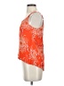CAbi 100% Rayon Orange Sleeveless Blouse Size S - photo 5