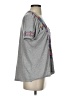 Johnny Was Gray Short Sleeve Top Size S - photo 4