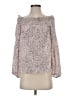 L'Agence Silver Long Sleeve Blouse Size XS (tall) - photo 1