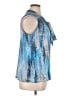 Jones Studio 100% Polyester Blue Sleeveless Blouse Size XL - photo 4
