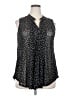 Siren Lily 100% Polyester Black Tank Top Size 2X - photo 1