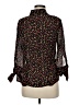 Le Caviar 100% Polyester Polka Dots Black 3/4 Sleeve Blouse Size M - photo 2