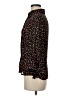 Le Caviar 100% Polyester Polka Dots Black 3/4 Sleeve Blouse Size M - photo 5