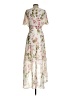 Eliza J 100% Polyester Floral Ivory Casual Dress Size 4 - photo 2