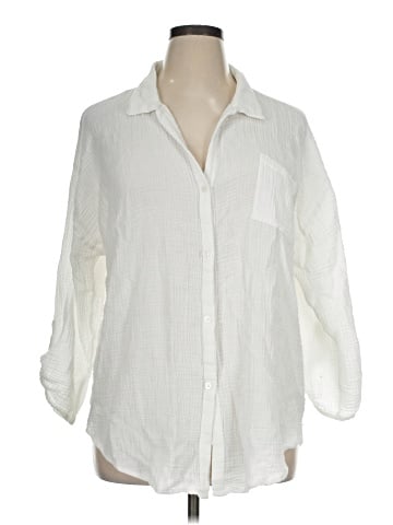 Kona Sol 3/4 Sleeve Button-Down Shirt (view 1)