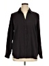 Ann Taylor Black Long Sleeve Button-Down Shirt Size XL - photo 1