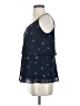 CAbi 100% Polyester Blue Sleeveless Blouse Size S - photo 5