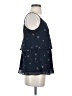 CAbi 100% Polyester Blue Sleeveless Blouse Size S - photo 4