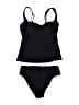 Cupshe Solid Black Two Piece Swimsuit Size XS - photo 1