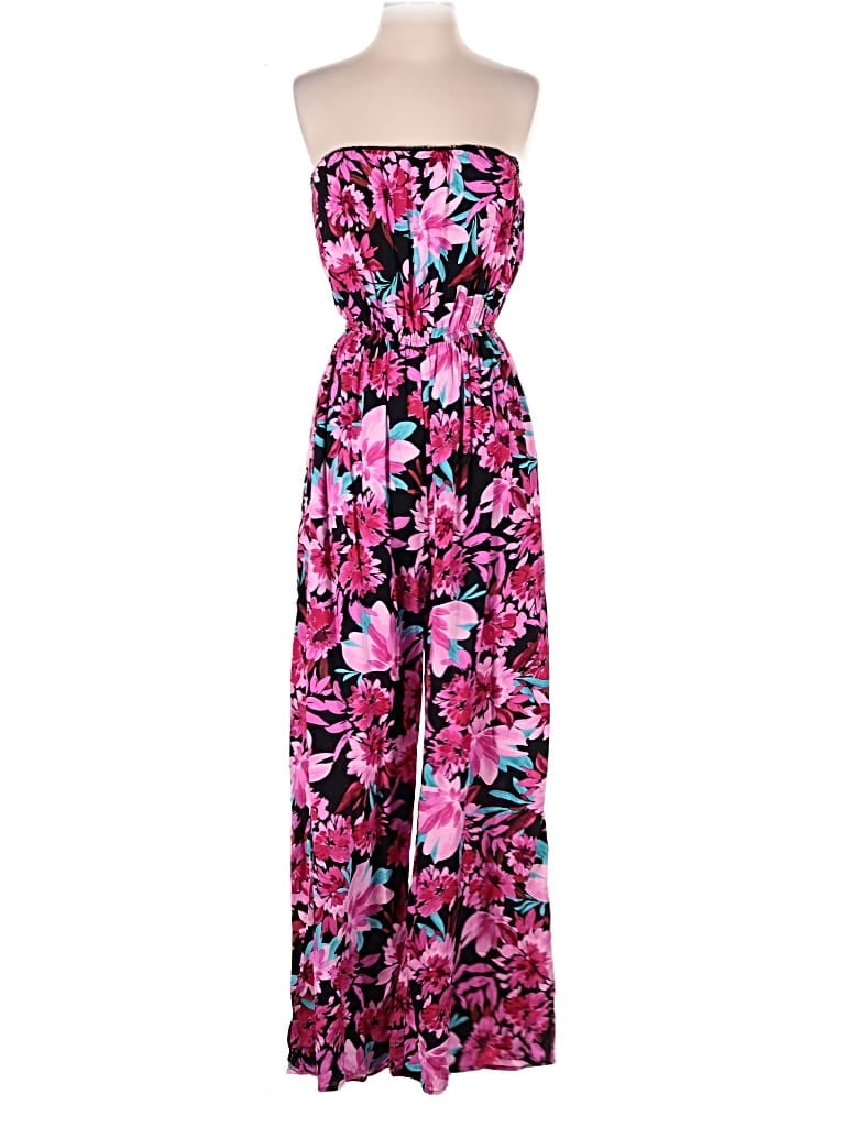 Pre-owned Emily Wonder Jumpsuit In Pink
