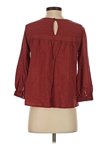 Garnet Hill 3/4 Sleeve Blouse (view 2)