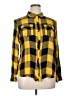 C established 1946 100% Rayon Plaid Yellow Long Sleeve Button-Down Shirt Size XL - photo 1