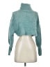 Windsor 100% Polyester Teal Turtleneck Sweater Size S - photo 1